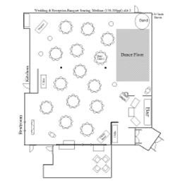 Wedding & Reception Chapel/Banquet Floor Plan 2