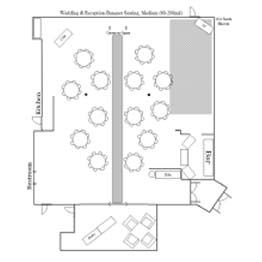 Wedding & Reception - Banquet Seating Floor Plan Medium