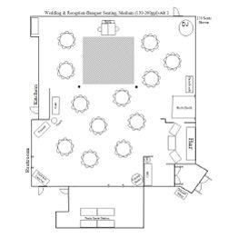 Wedding & Reception Chapel/Banquet Floor Plan 3