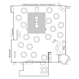 Wedding Reception/Banquet Floor Plan 2