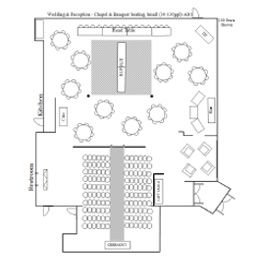 Wedding & Reception Chapel Small Floor Plan 1